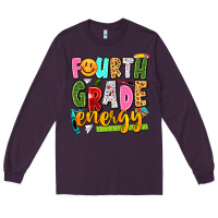 Plum fourth grade energy Long Sleeve Tee - texasbilliewilder