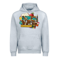 Heather Grey school vibes Urban Hoodie - NancyCooperArtShop