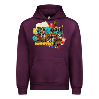 Mauve Wine school vibes Urban Hoodie - NancyCooperArtShop