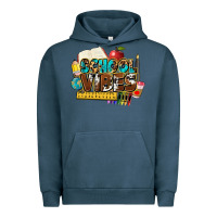 Pigment Midnight Navy school vibes Urban Hoodie - NancyCooperArtShop