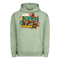 Pigment Oil Green school vibes Urban Hoodie - NancyCooperArtShop