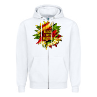 White black lives matter sunflower Zipper Hoodie - HRA Design Shop