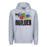 Heather Grey master builder Premium Hoodie - MaliasSmallBusiness