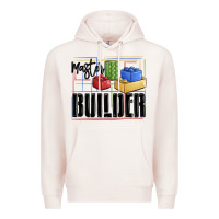 Pale Pink master builder Premium Hoodie - MaliasSmallBusiness