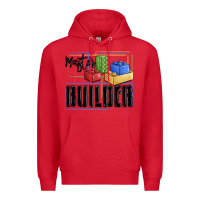 Red master builder Premium Hoodie - MaliasSmallBusiness