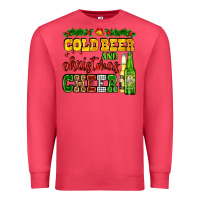 Cardinal cold beer and christmas cheer with beer bottles Premium Sweatshirt - AdoDesignShop