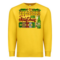 Lemon cold beer and christmas cheer with beer bottles Premium Sweatshirt - AdoDesignShop