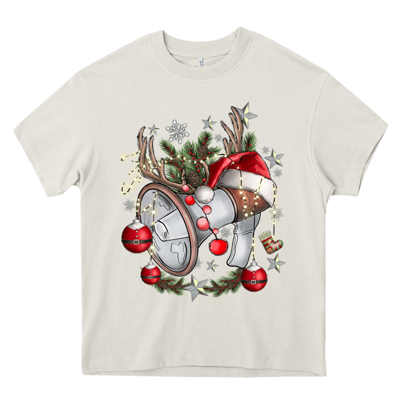 Merry Christmas Heavy Core Tee by CowhideDigitalArt | Teevron