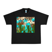 Black cactus turquoise leopard cowhide tumbler rana Urban Heavy Tee - RanaPortraitStore