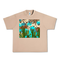 Burro cactus turquoise leopard cowhide tumbler rana Urban Heavy Tee - RanaPortraitStore