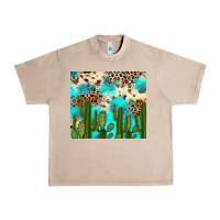 French Oak cactus turquoise leopard cowhide tumbler rana Urban Heavy Tee - RanaPortraitStore