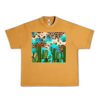 Peanut Butter cactus turquoise leopard cowhide tumbler rana Urban Heavy Tee - RanaPortraitStore