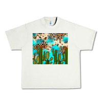Pistachio cactus turquoise leopard cowhide tumbler rana Urban Heavy Tee - RanaPortraitStore