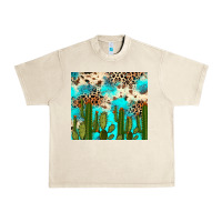Sandshell cactus turquoise leopard cowhide tumbler rana Urban Heavy Tee - RanaPortraitStore