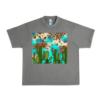Tornado cactus turquoise leopard cowhide tumbler rana Urban Heavy Tee - RanaPortraitStore