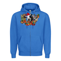 True Royal Christmas Joy Cow Zipper Hoodie - CowhideDigitalArt
