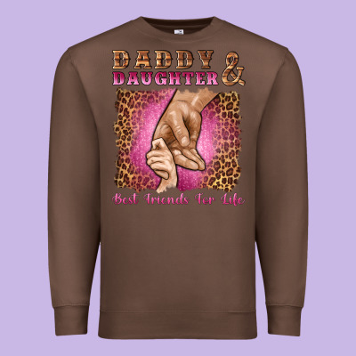 Daddy And Daughter Best Friends For Life Premium Sweatshirt Designed By Artiststas