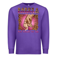 Purple daddy and daughter best friends for life Premium Sweatshirt - Artiststas