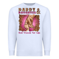 White daddy and daughter best friends for life Premium Sweatshirt - Artiststas