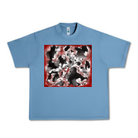 Pebble Blue cowhide glitter tooled leather Urban Heavy Tee - RanaPortraitStore