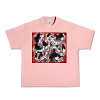 Salmon cowhide glitter tooled leather Urban Heavy Tee - RanaPortraitStore