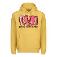 Antique Gold lvn licensed vocational nurse valentine's day Premium Hoodie - MaliasSmallBusiness