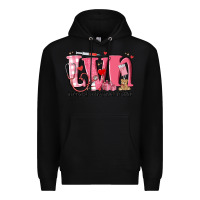 Black lvn licensed vocational nurse valentine's day Premium Hoodie - MaliasSmallBusiness