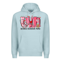 Blue Mist lvn licensed vocational nurse valentine's day Premium Hoodie - MaliasSmallBusiness