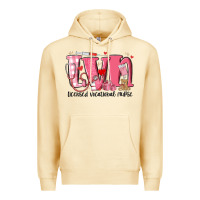 Pina Colada lvn licensed vocational nurse valentine's day Premium Hoodie - MaliasSmallBusiness