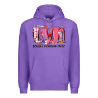 Purple lvn licensed vocational nurse valentine's day Premium Hoodie - MaliasSmallBusiness