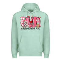 Seafoam lvn licensed vocational nurse valentine's day Premium Hoodie - MaliasSmallBusiness