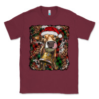 Burgundy christmas heifer with leoard and cowhide Classic Tee - RanaPortraitStore