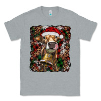 Heather Grey christmas heifer with leoard and cowhide Classic Tee - RanaPortraitStore