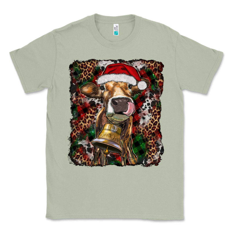 Christmas Heifer With Leoard And Cowhide Classic Tee by RanaPortraitStore | Teevron