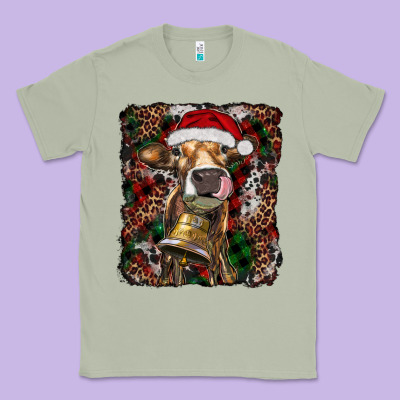 Christmas Heifer With Leoard And Cowhide Classic Tee Designed By Ranaportraitstore