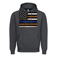 Smoke Back to blue USA flag leopard police 20oz tumbler Zipper Hoodie - Neo Western