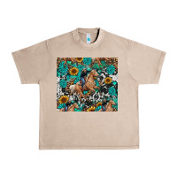 French Oak cowgirl sunflower turquoise Urban Heavy Tee - RanaPortraitStore