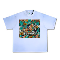 Grape Ice cowgirl sunflower turquoise Urban Heavy Tee - RanaPortraitStore