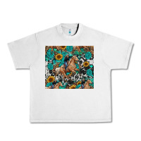 Lunar Rock cowgirl sunflower turquoise Urban Heavy Tee - RanaPortraitStore
