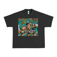 Pigment Black cowgirl sunflower turquoise Urban Heavy Tee - RanaPortraitStore