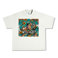 Pistachio cowgirl sunflower turquoise Urban Heavy Tee - RanaPortraitStore