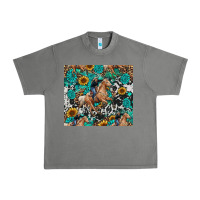 Tornado cowgirl sunflower turquoise Urban Heavy Tee - RanaPortraitStore