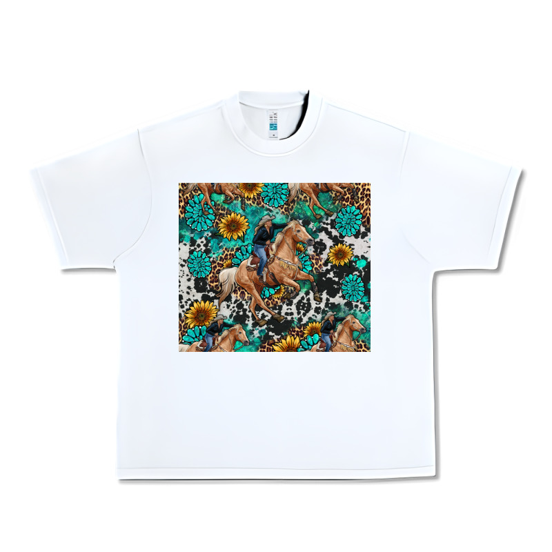 Cowgirl Sunflower Turquoise Urban Heavy Tee by RanaPortraitStore | Teevron