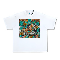 White cowgirl sunflower turquoise Urban Heavy Tee - RanaPortraitStore