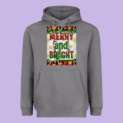 Merry And Bright Heavyweight Hoodie Designed By Artiststas
