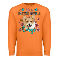 Carrot life is better with a corgi Premium Sweatshirt - Jasminsmagicworld