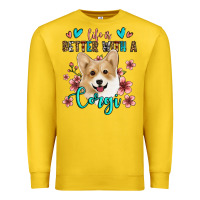 Lemon life is better with a corgi Premium Sweatshirt - Jasminsmagicworld