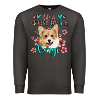 Smoke life is better with a corgi Premium Sweatshirt - Jasminsmagicworld