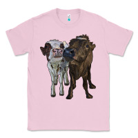 Bubblegum Pink two heifer cows Classic Tee - RanaPortraitStore