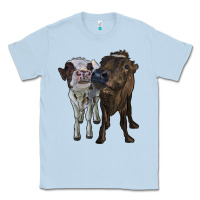 Dusty Blue two heifer cows Classic Tee - RanaPortraitStore